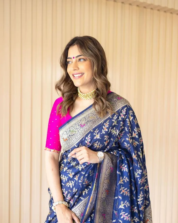 BLUE_PURE_BANARASI_SAREE